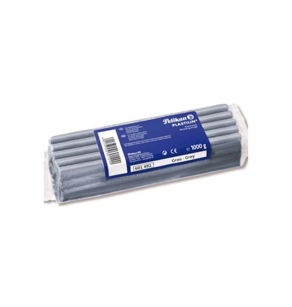 Pelikan Plastilin Kil Hamur Kaliplama Gri 1000 Gr