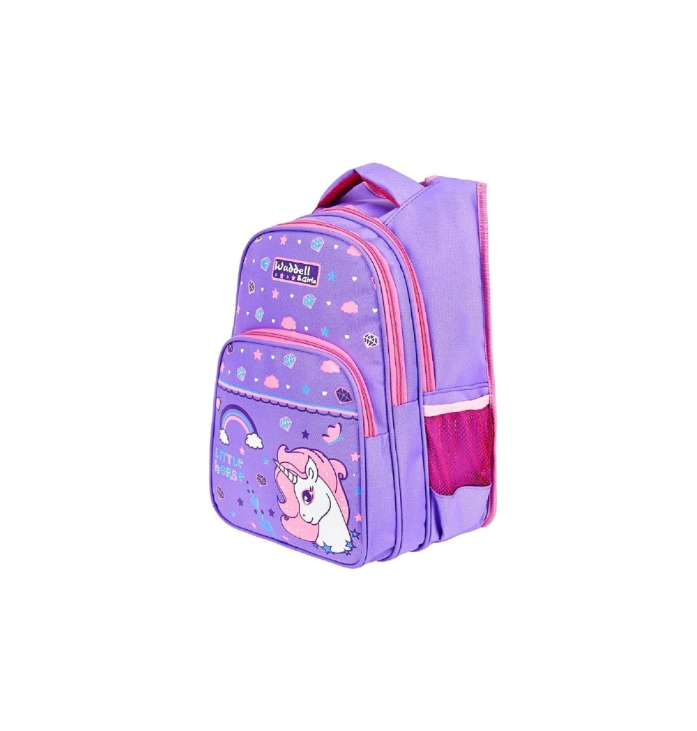 Yarasa Sırt İlkokul Çantası Lila Lıttle Horse Özkara Çanta