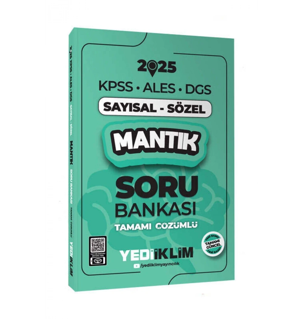 2025 Kpss Ales Dgs Sayısal Sözel Mantıkçözümlü Soru Bankası  Yediiklim