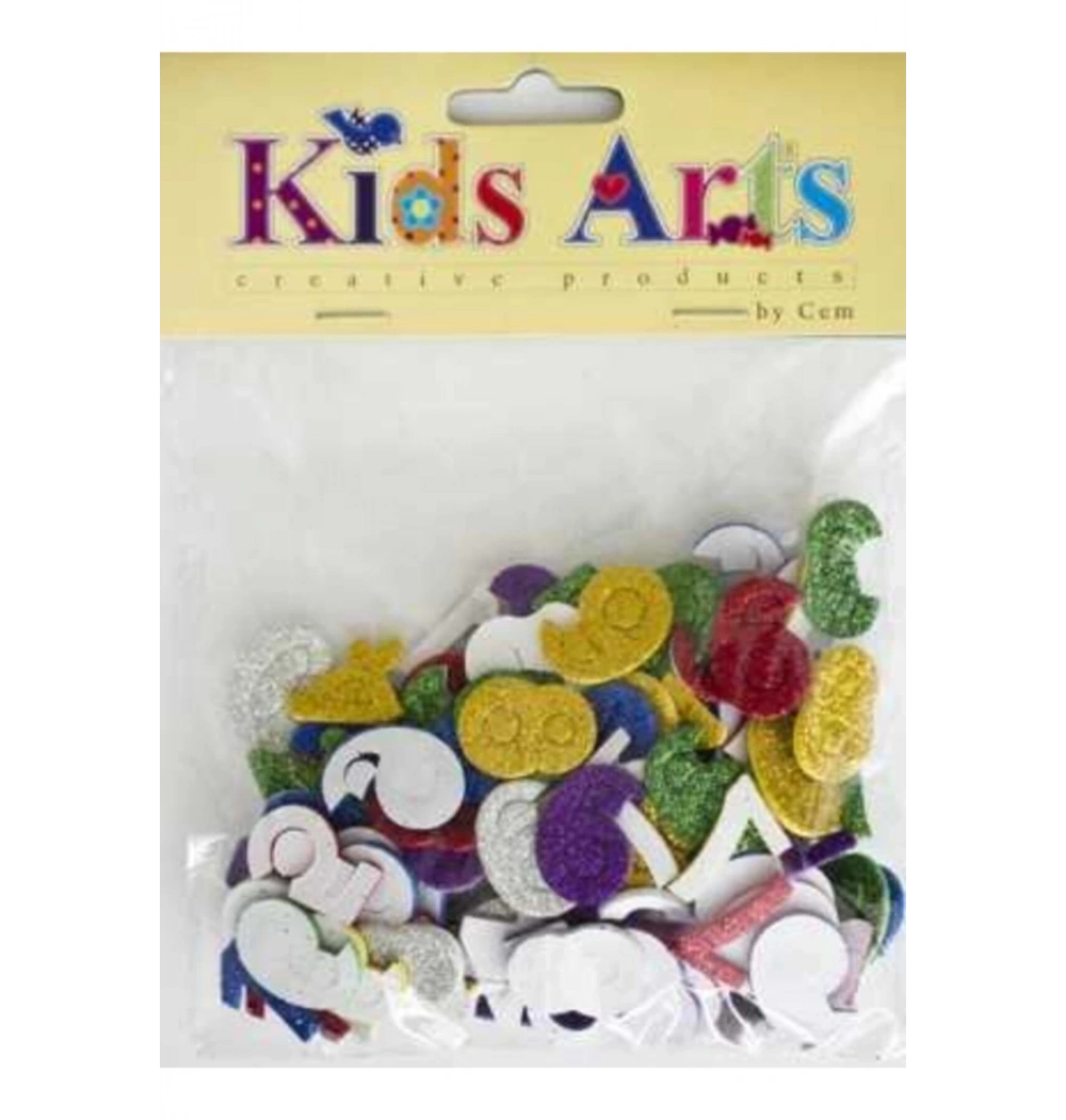 Kıds Arts My-0072 Eva Seti Simli Rakamlar 24/144