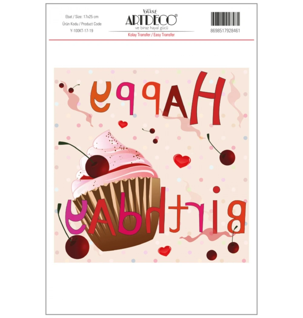 Lisans Artdeco Kolay Transfer 17X25 Cm  Lv-Y-100-Kt17-19