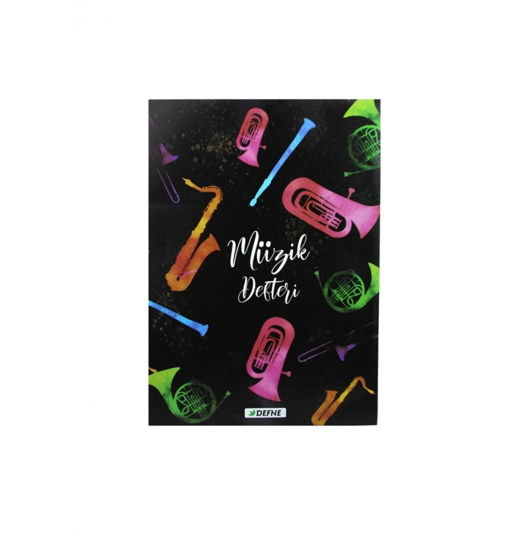 Defne Müzik Defteri Dikişli A4 20X28 24 Yaprak Dfn-0561