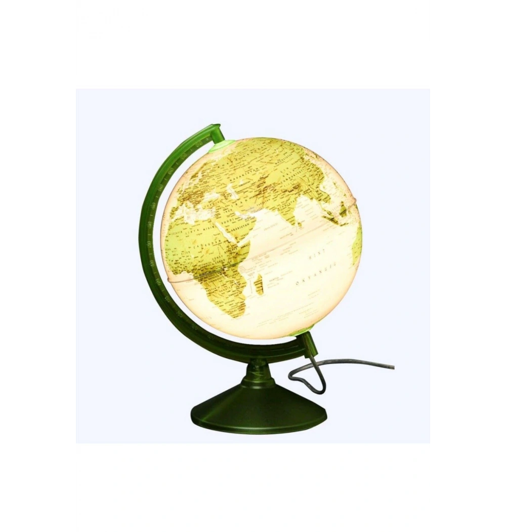 Gürbüz 46253 Globe Green Işıklı Küre 26 Cm