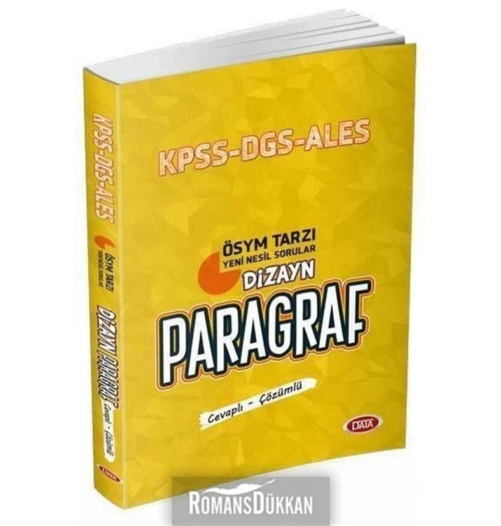 Data Kpss Ales Dgs Dizayn Paragraf Yeni Nesil Sorular