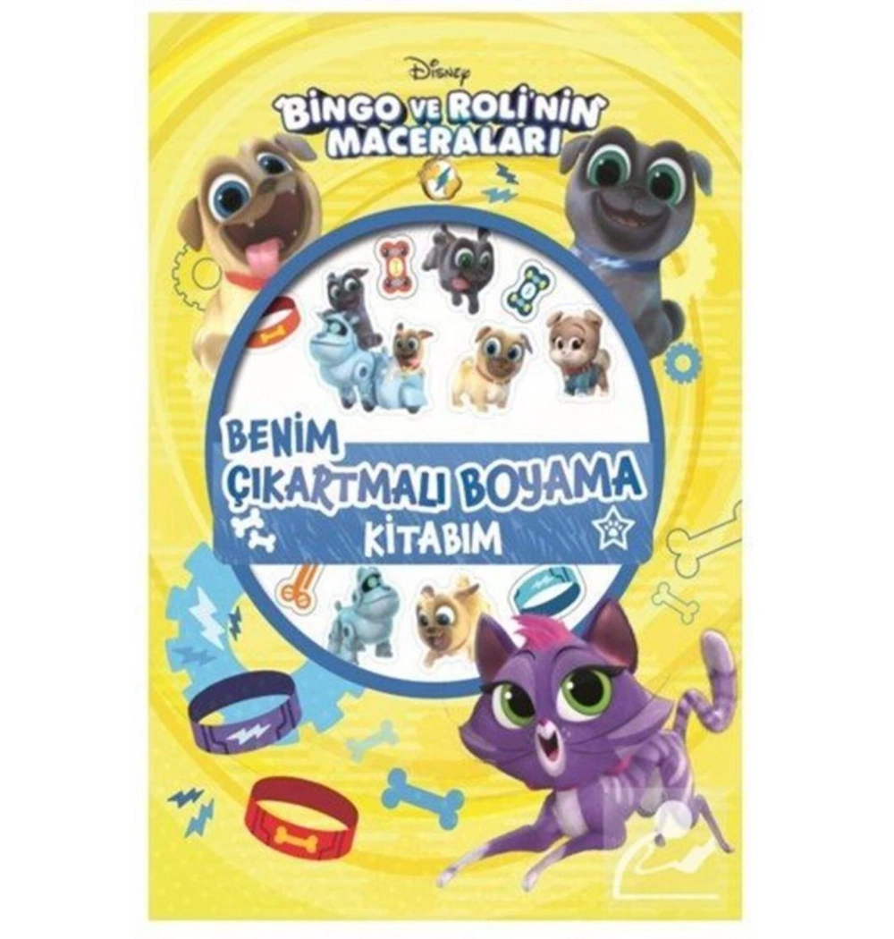 Disney Bingo Ve Rolinin Maceraları Benim Çıkartmalı Boyama Kitabım