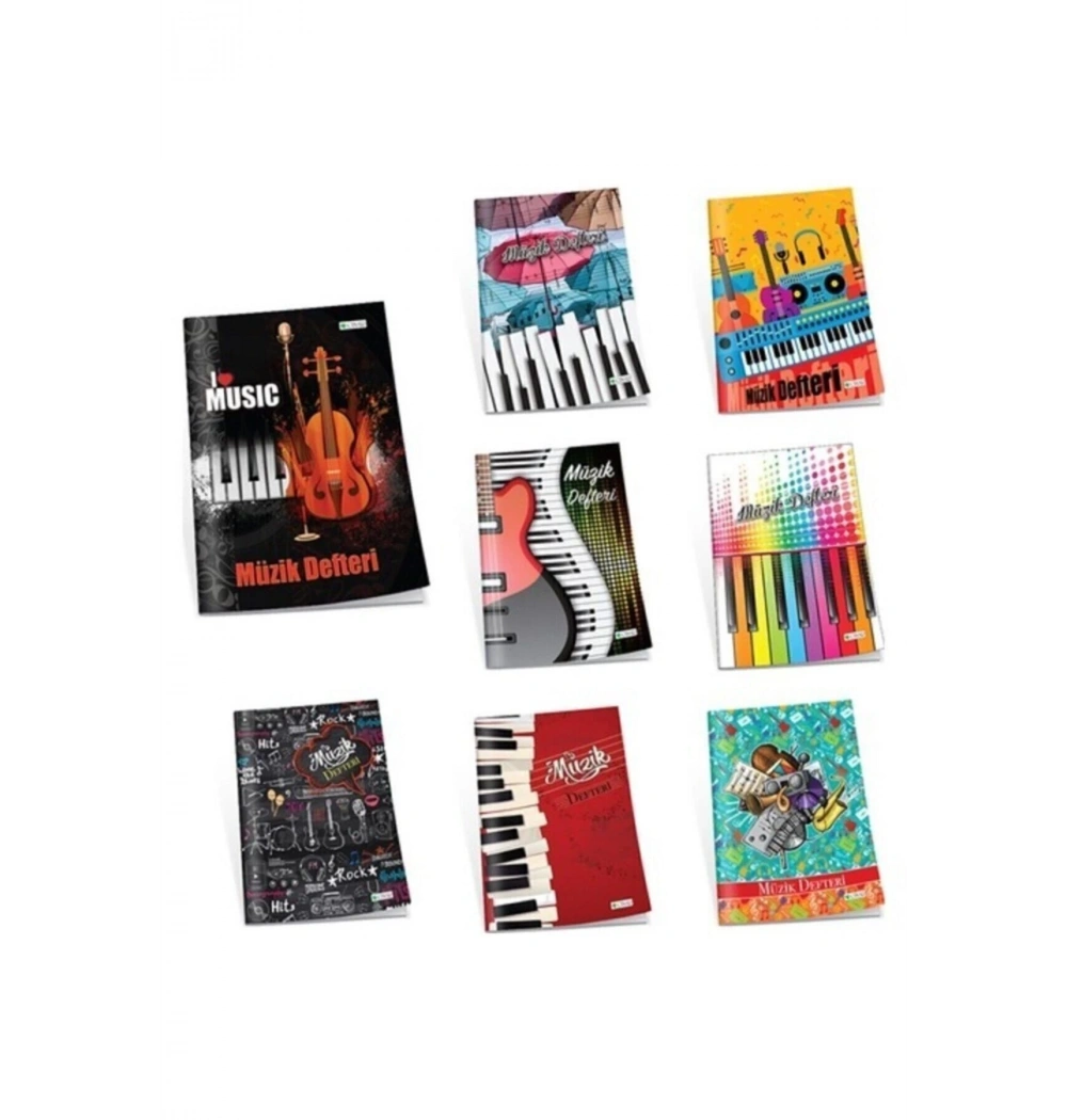 Çınar Karton Kapak Büyük Boy Müzik Defteri 20 Yp 22000