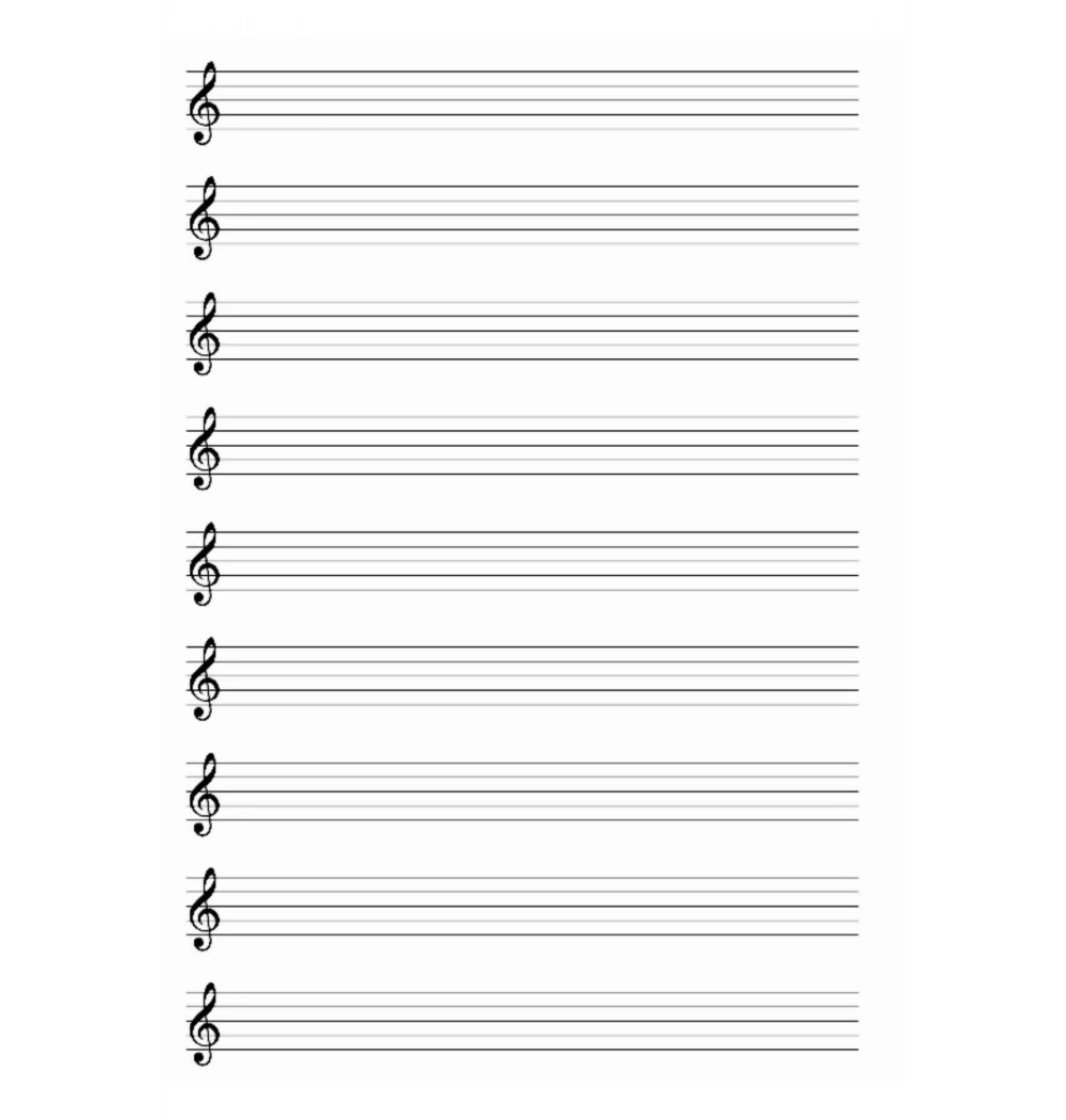 Çınar Karton Kapak Büyük Boy Müzik Defteri 20 Yp 22000