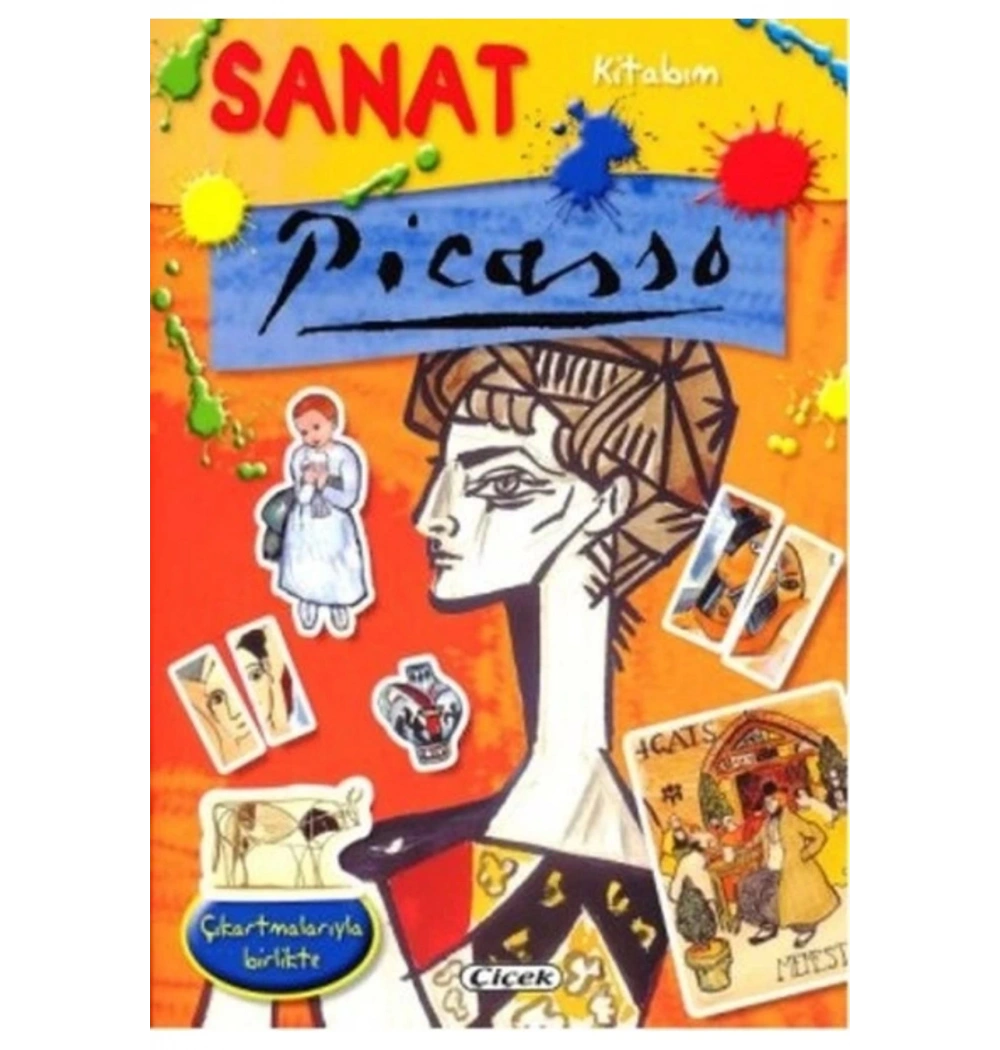 Sanat Kitabım Picasso Çıkartmalı Çiçek Yayın