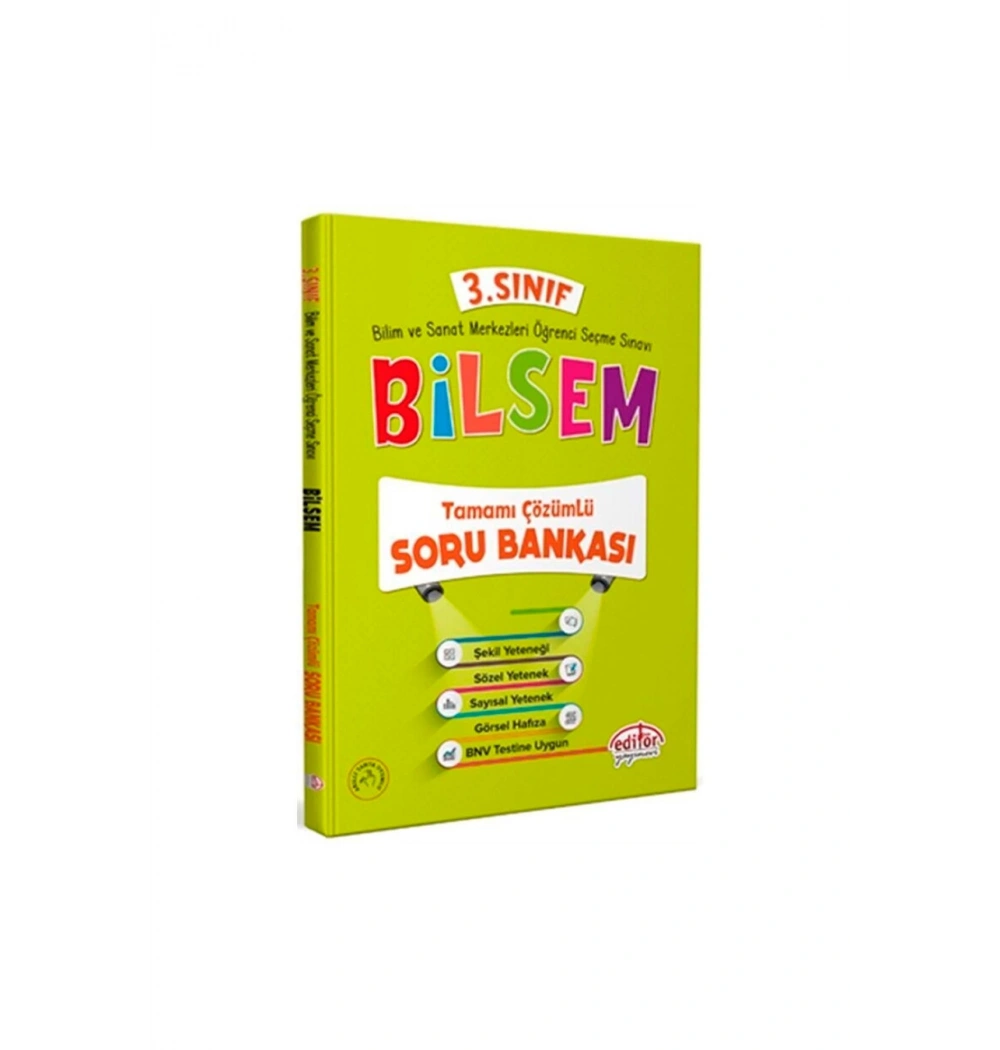 Editör 3.Sınıf Bilsem Çözümlü Soru Bankası