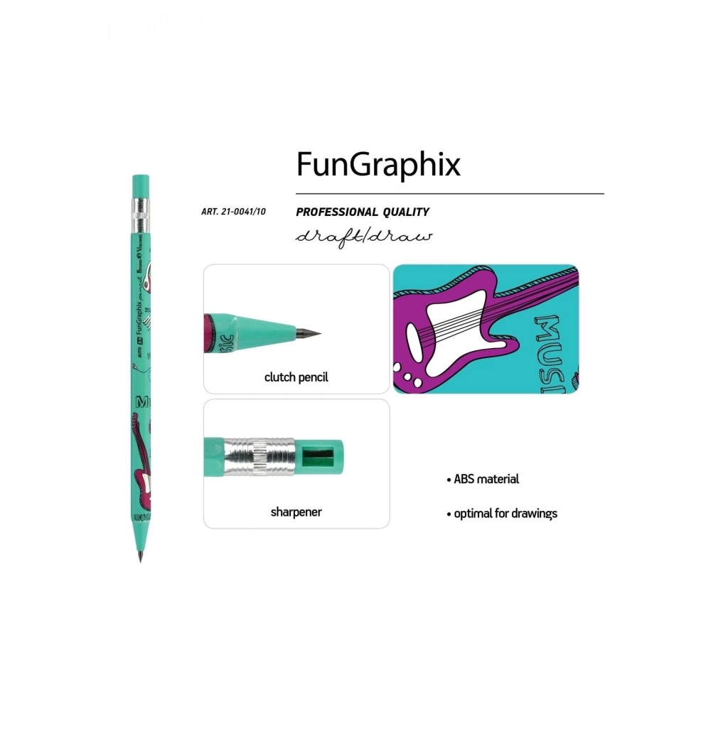 Bruno Visconti Fungraphix  Versatil Kalem 2 Mm , Kalemtraşlı. Müzik 21-0041/10