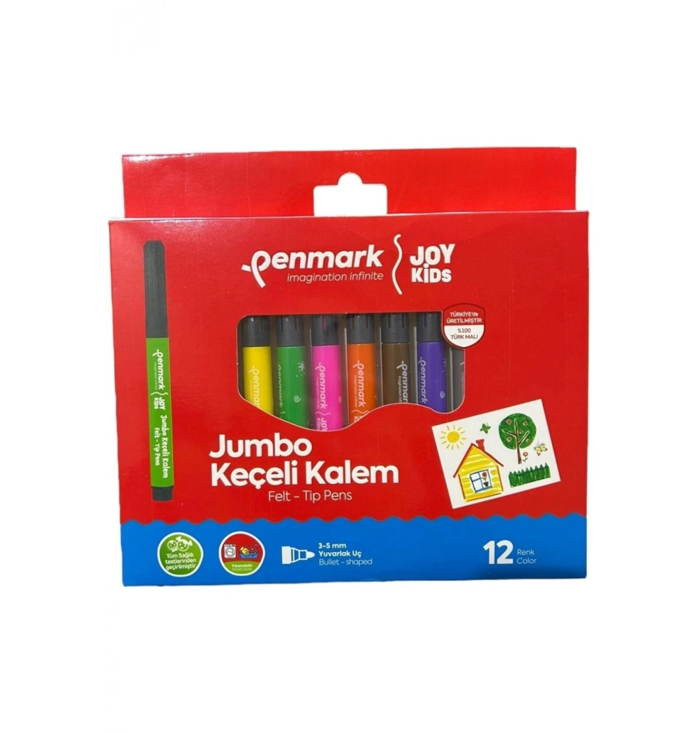 Penmark Jumbo Yikanabilir Keçeli Kalem 12 Li Hs-706-12