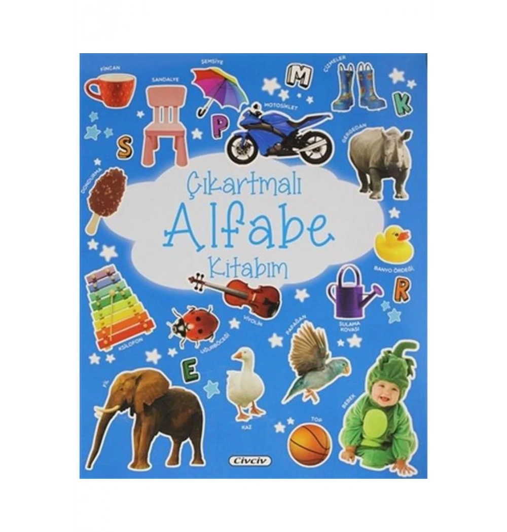 Çıkartmalı Alfabe Kitabım  Civciv Yayın