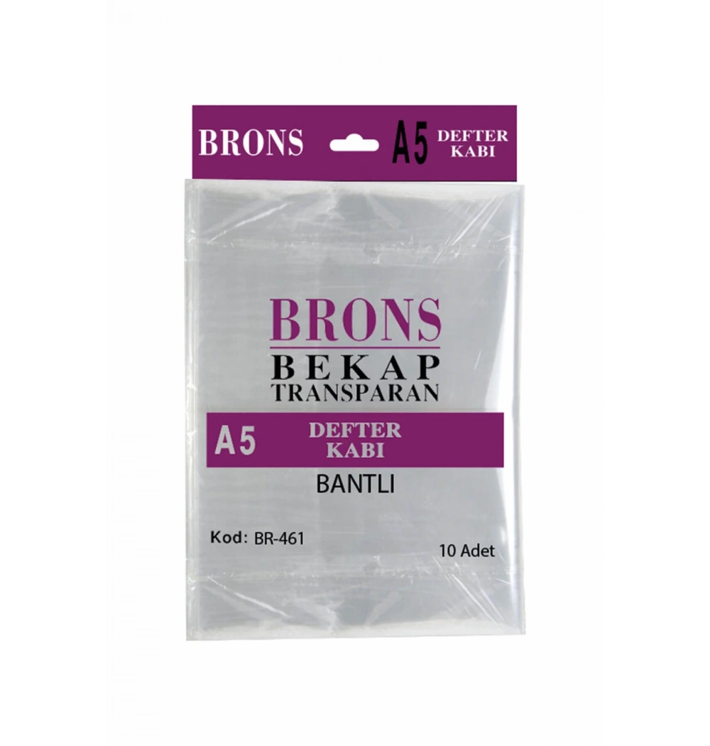 Brons Bekap A5 Defter Kabı Şeffaf Bantlı  Br-461  Br-446