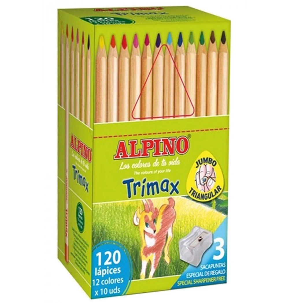 Alpino Trimax  120 Li Jumbo Kuru Boya  Sınıf Seti   Al 000377