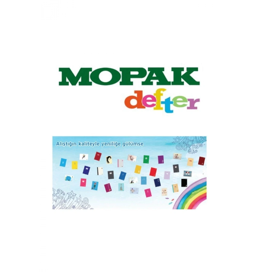 Mopak 60 Yp Karton Kapak Çizgili A-5 Lise Defteri 27120