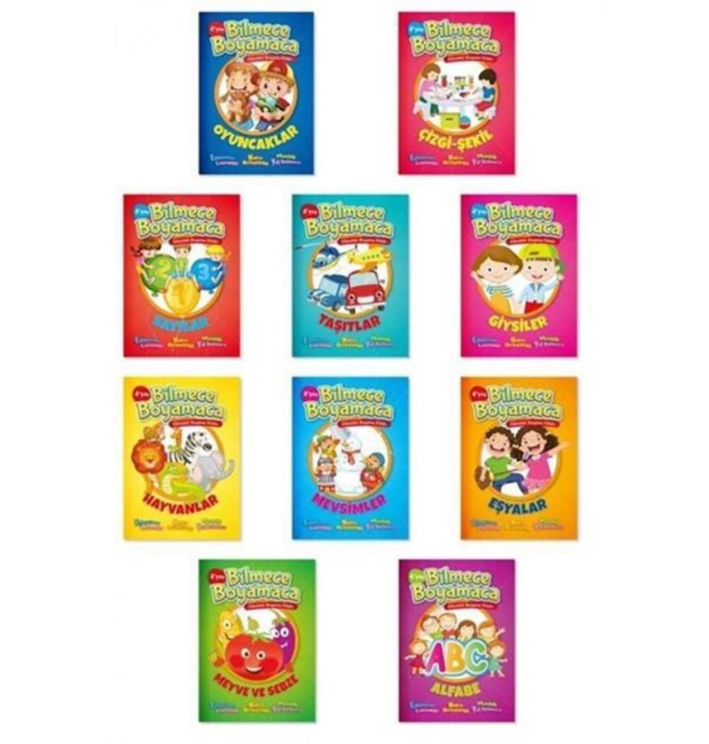 Bilmece Boyamaca 4+Yaş  Etkinlikli Boyama Kitabı -Adet-  Bıcırık