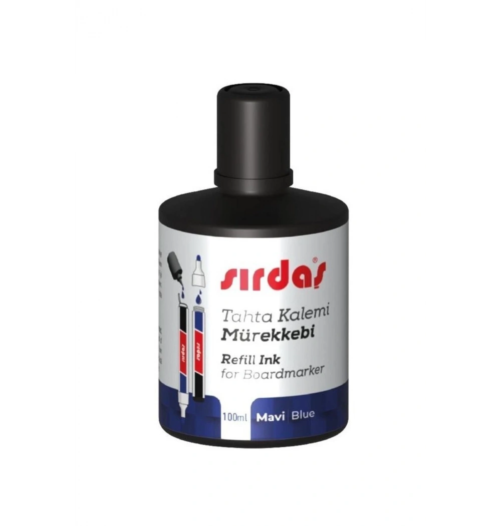 Sırdaş Tahta Kalemi Mürekkebi Mavi 100 Cc