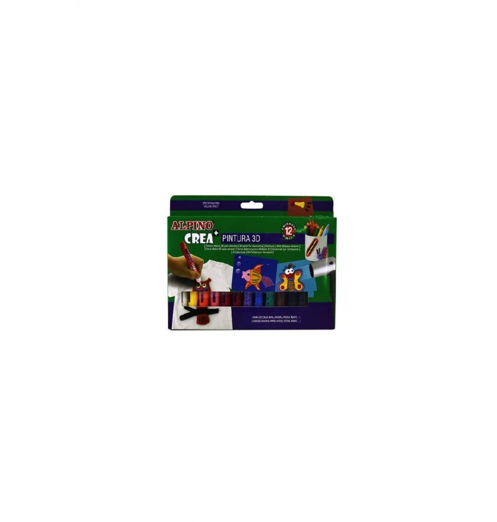 Alpino  Crea Pıntura 3D Boya 12 Renk     Dh 05