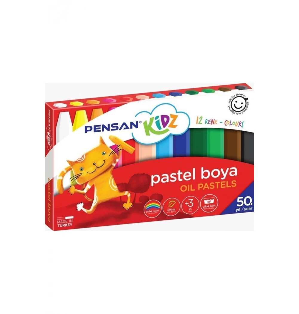 Pensan Kidz Pastel Boya 12 Renk pe98060pb12r
