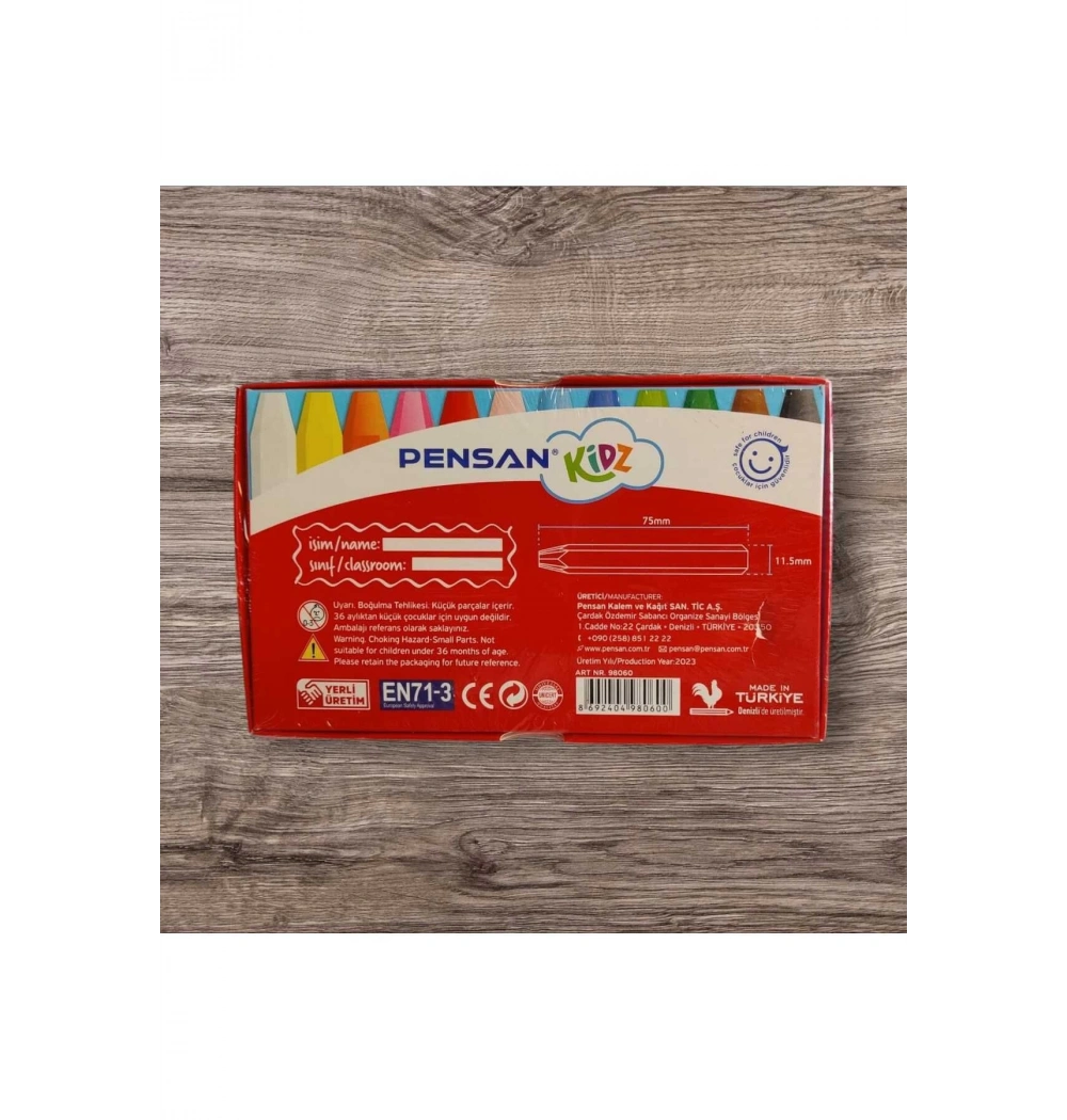 Pensan Kidz Pastel Boya 12 Renk pe98060pb12r