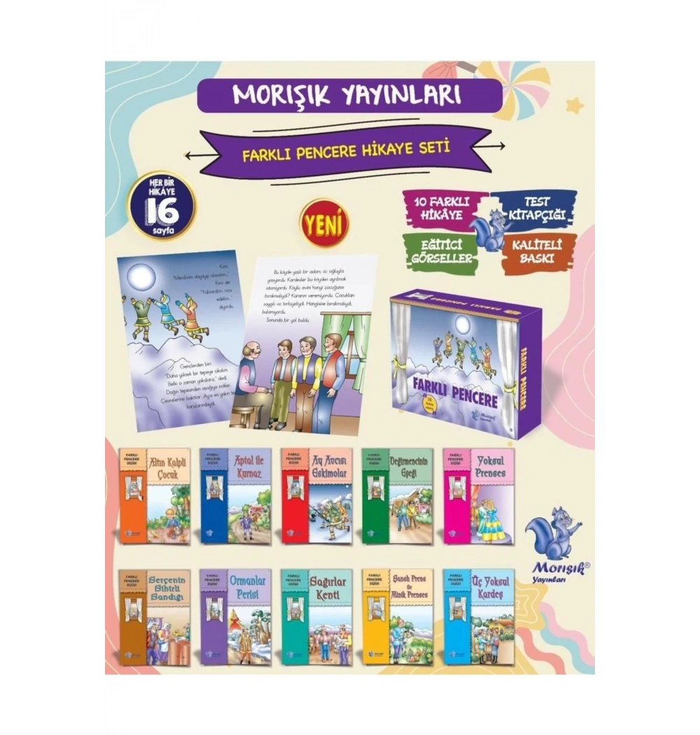 Farklı Pencere   Dizisi  1.Sınıflara  10 Kitap   Morışık