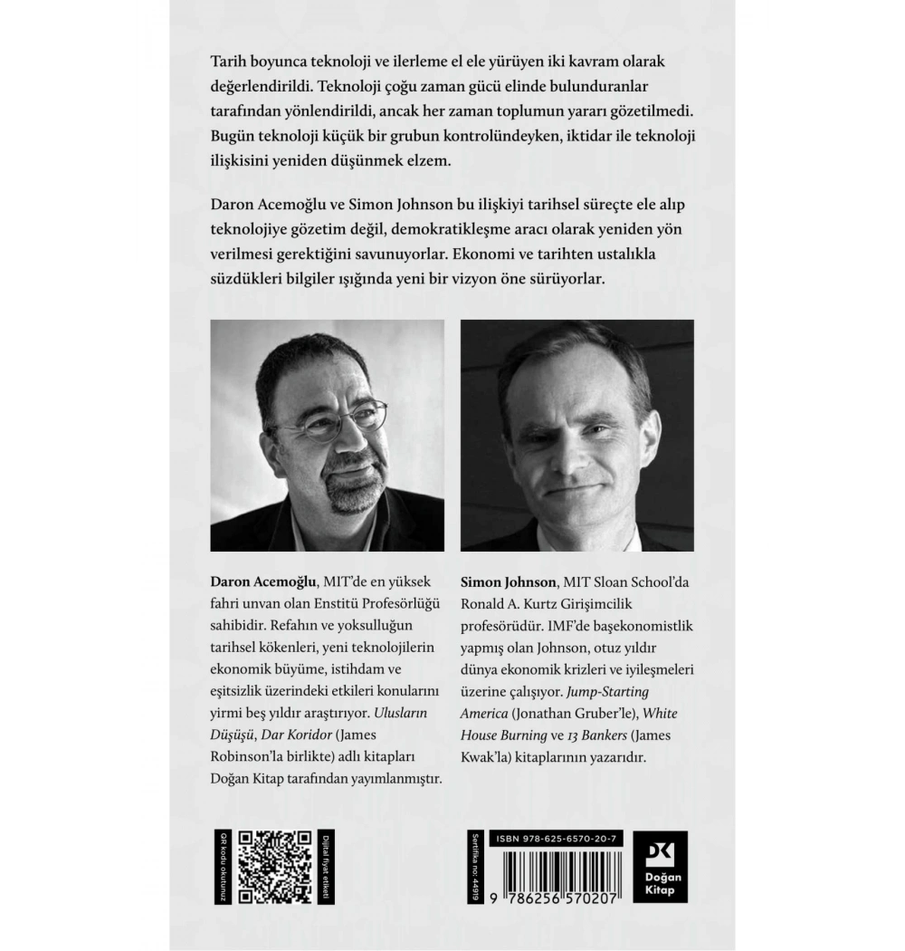 İktidar Ve Teknoloji Bin Yıllık Mücadele  Daron Acemoğlu  Simon Johnson