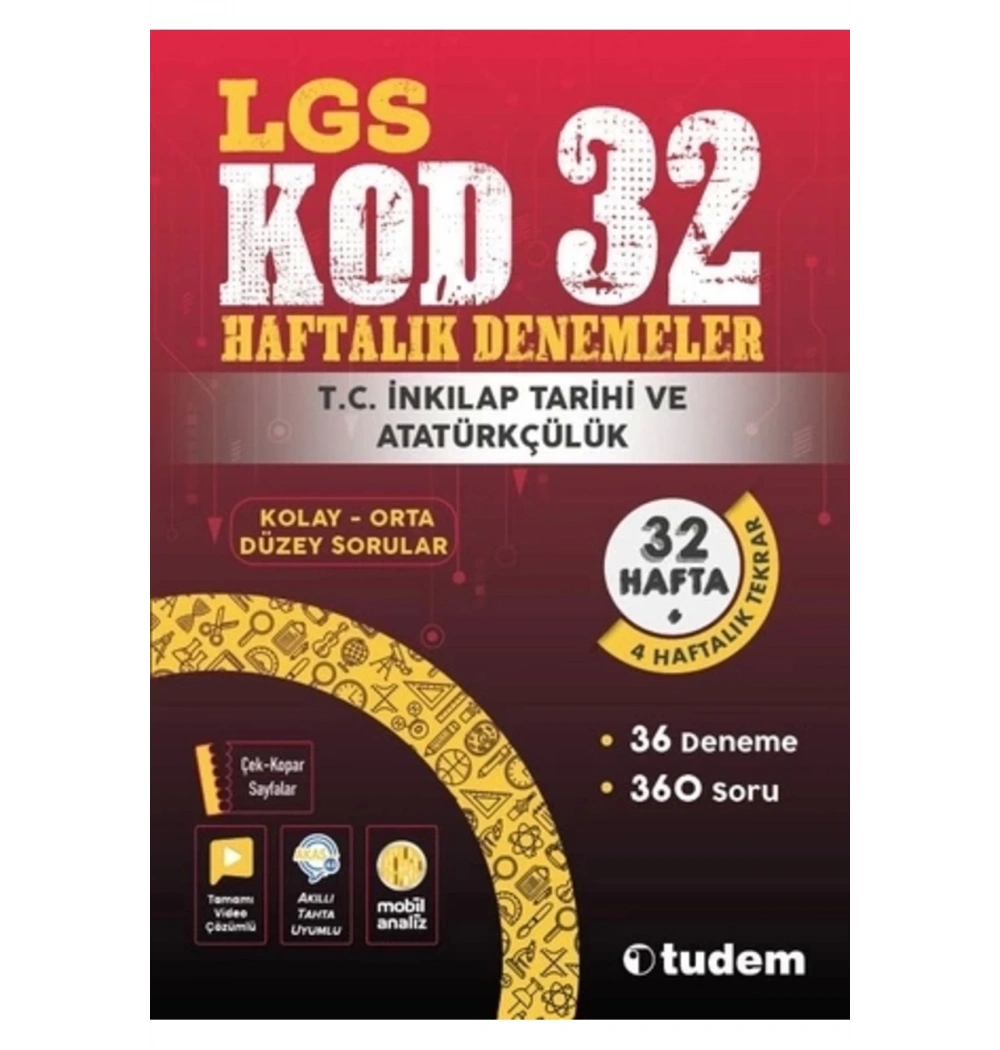 Tudem Lgs Kod 32 İnkilap Tarihi 32 Haftalık Denemeler
