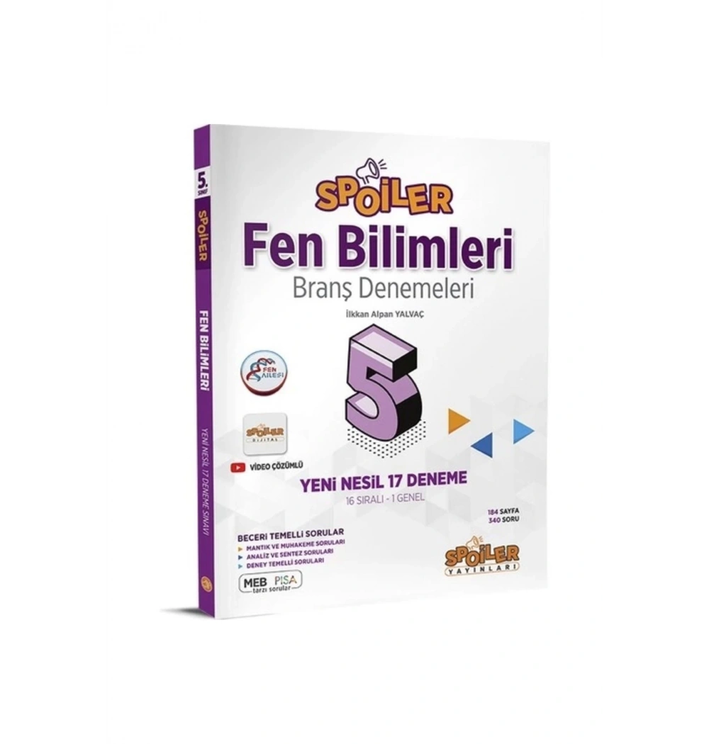 Spoiler 5.Sınıf Fen Bilimleri 17 Deneme