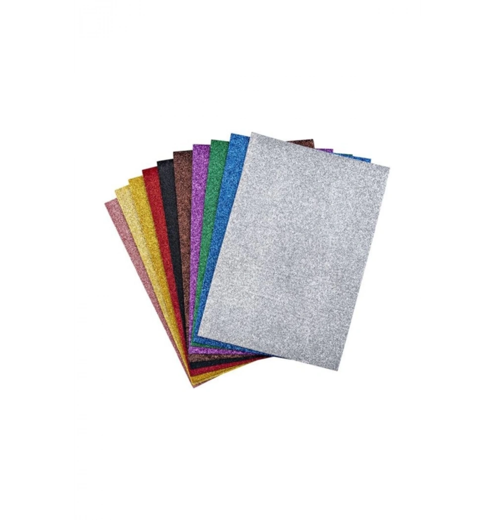 U-4 20X30 Renkli Eva Simli Yapışkanlı 10 Renk A4