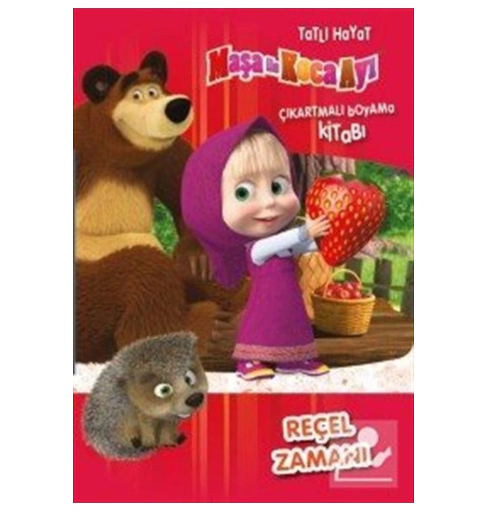 Maşa İle Koca Ayı Çıkartmalı Boyama Tatlı Hayat  Reçel Zamanı   Doğan