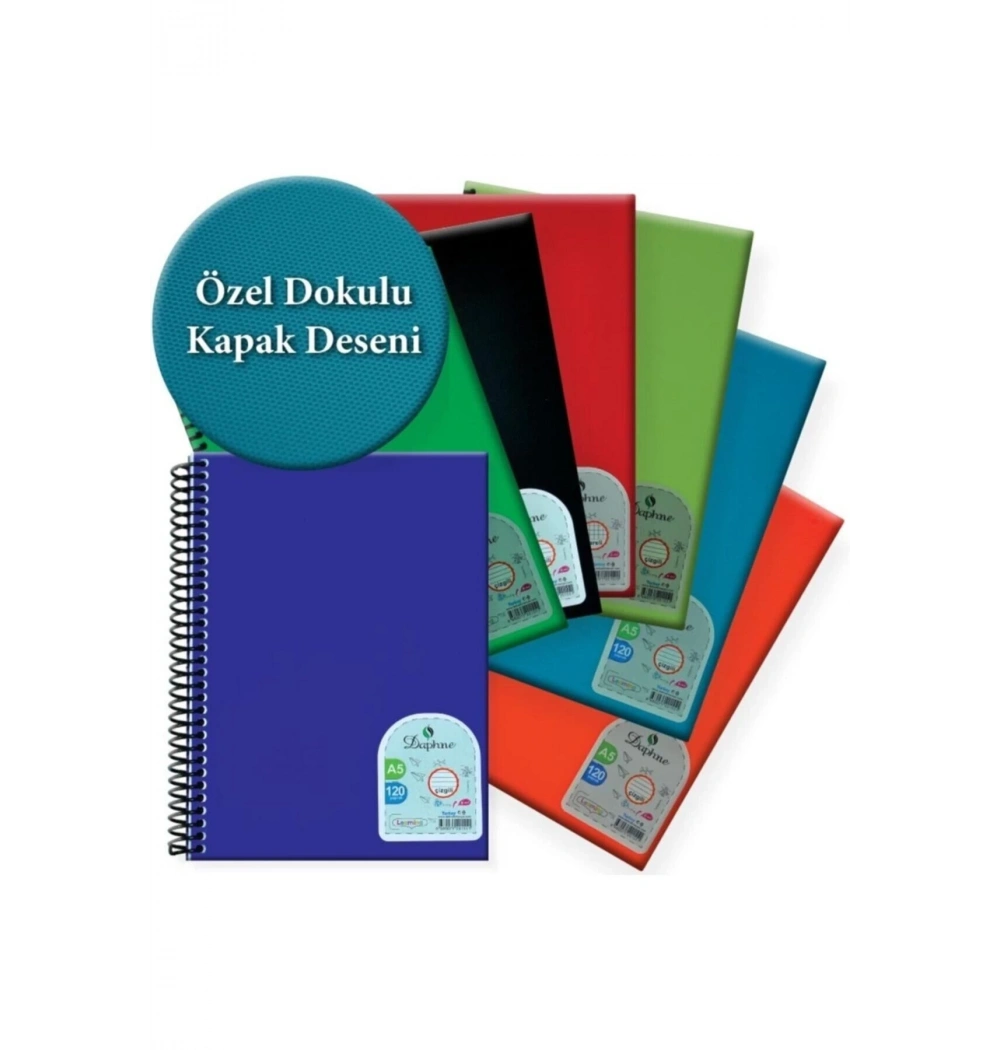 Defne Pp Kapak A5 72 Yaprak Çizgili Dfn-1537
