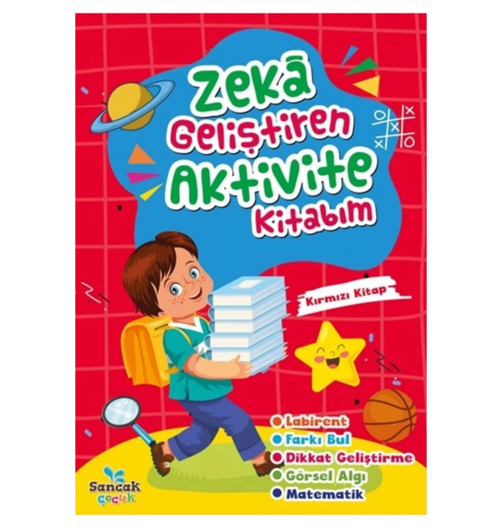 Zeka Geliştiren Kırmızı Aktivite Kitabım Sancak