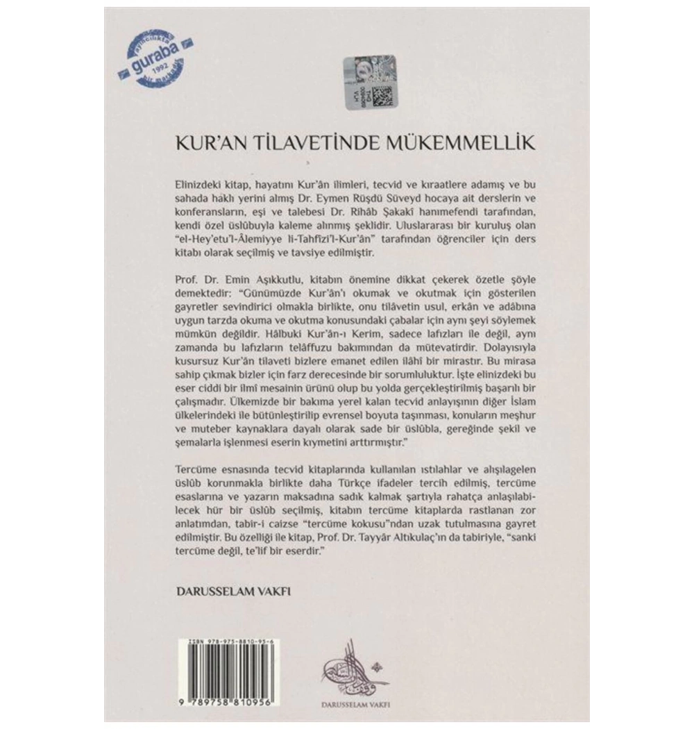 Kuran Tilavetinde Mükemmellik M.Müfid Şakaki  Guraba