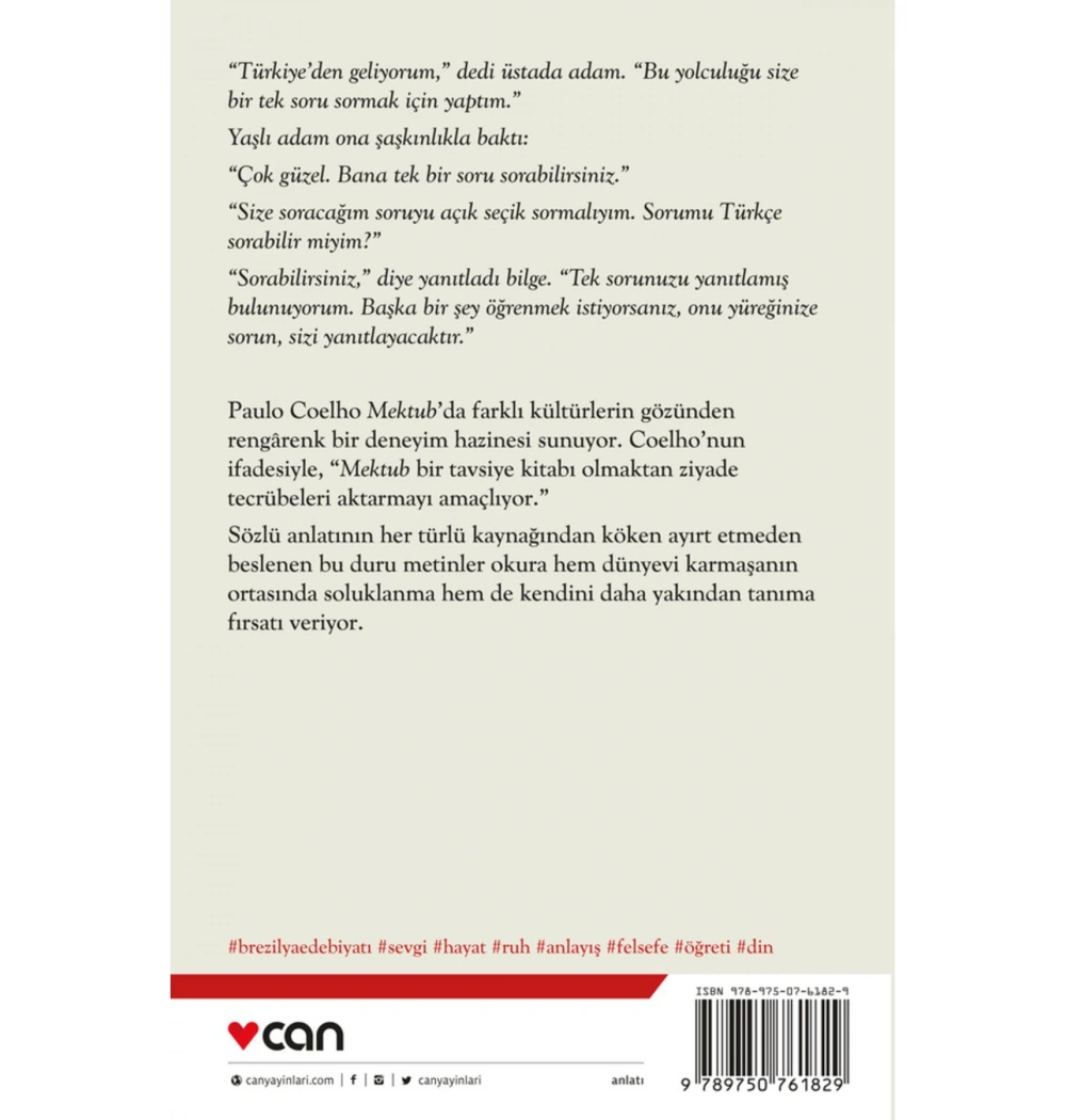 Mektub  Paulo Coelho  Can Yayın