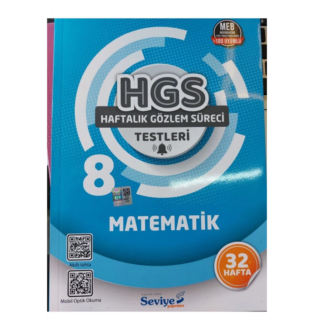 Seviye 8.Sınıf Matematik Haftalık Gözlem Süreci Testleri