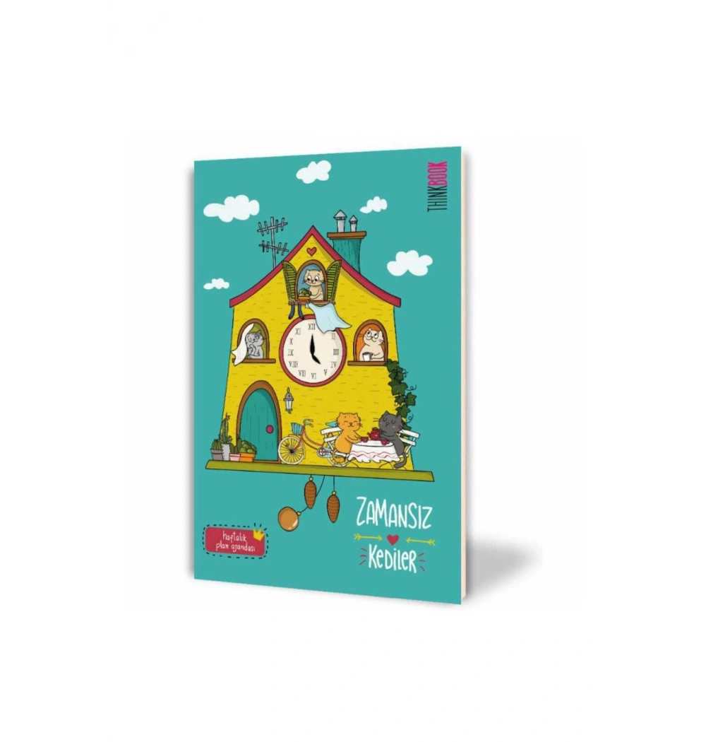 Thınkbook Zamansız Ajanda Haftalık Saatli Köşk