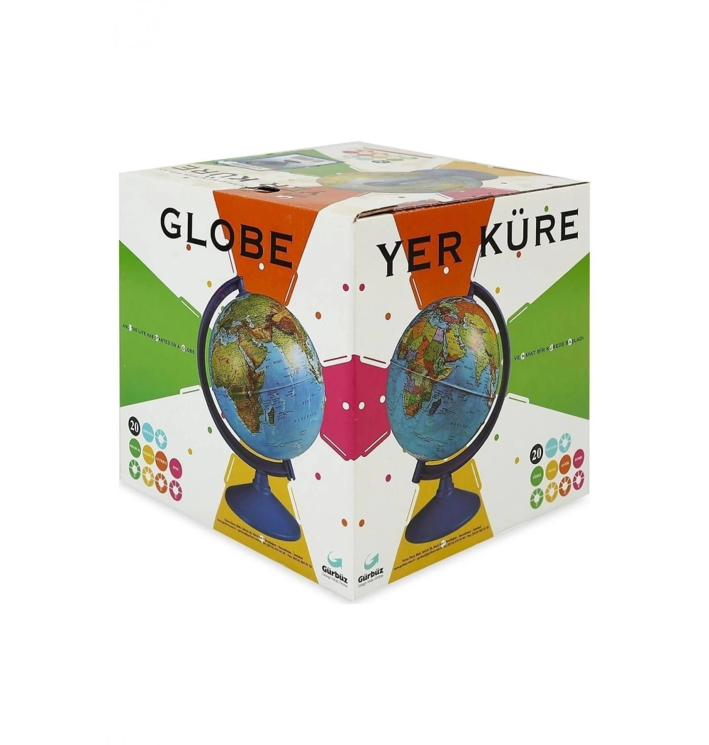 Gürbüz 42202 Işıksız Siyasi Küre 20 Cm