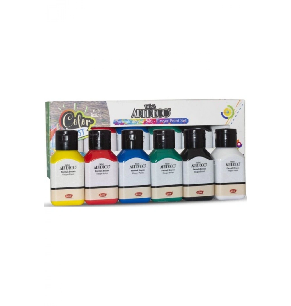 Artdeco Parmak Boyası Seti 6X75Ml Temel Renkler Lv-Y-118I-As1