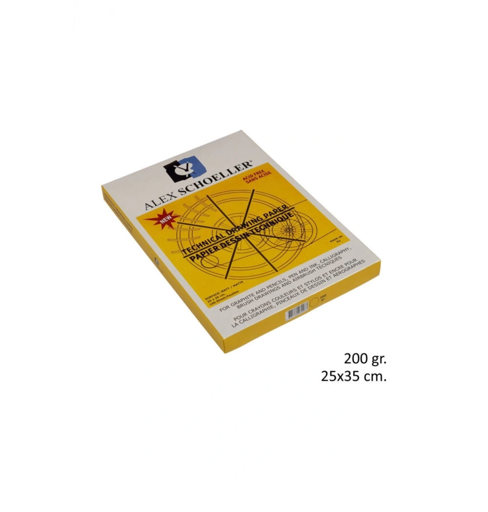 Alex Tekni̇K Resi̇M Kağidi 25X35 200Gr 100Lü Alx-2283
