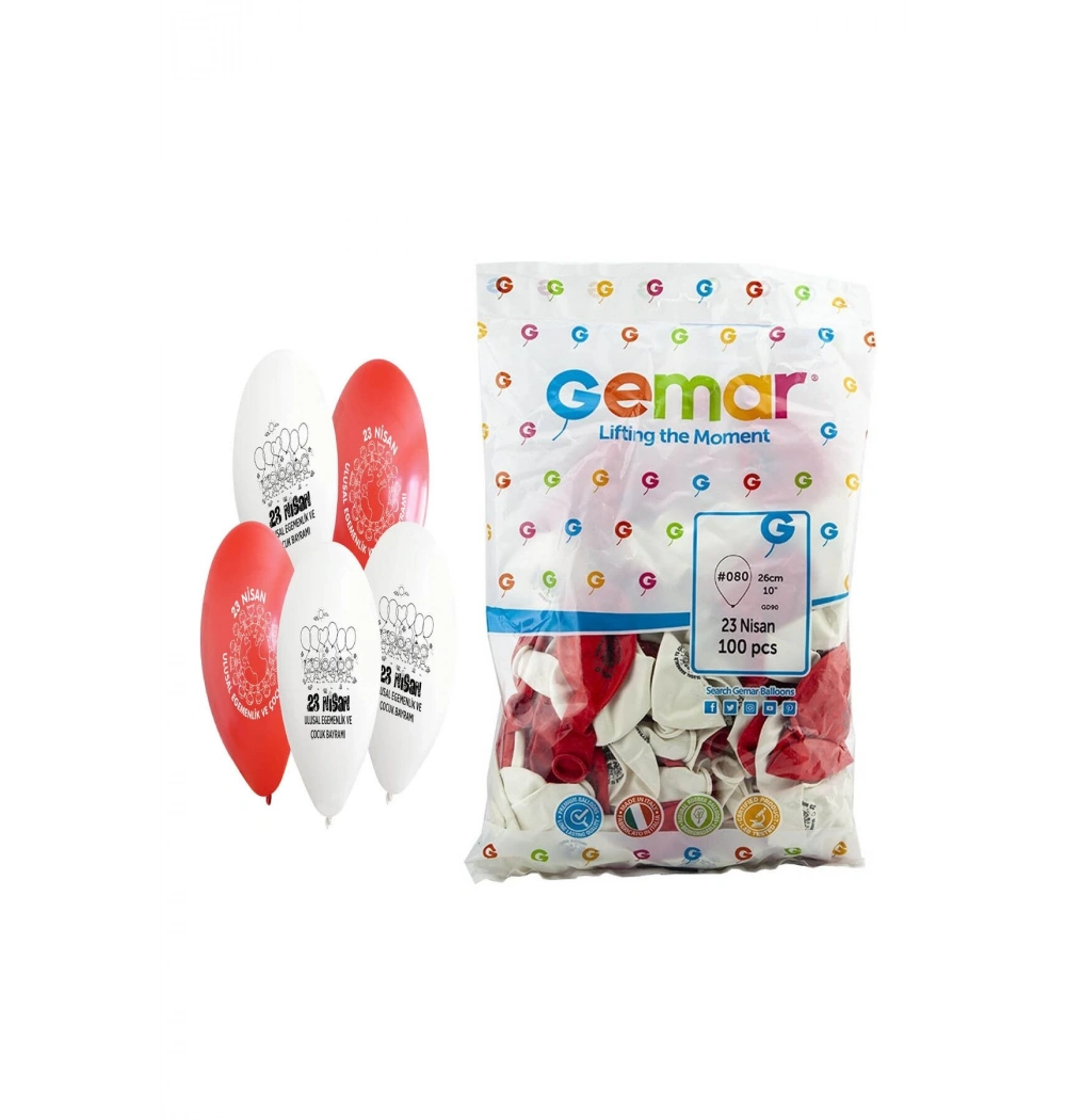 Gemar Balon 23 Nisan Baskılı