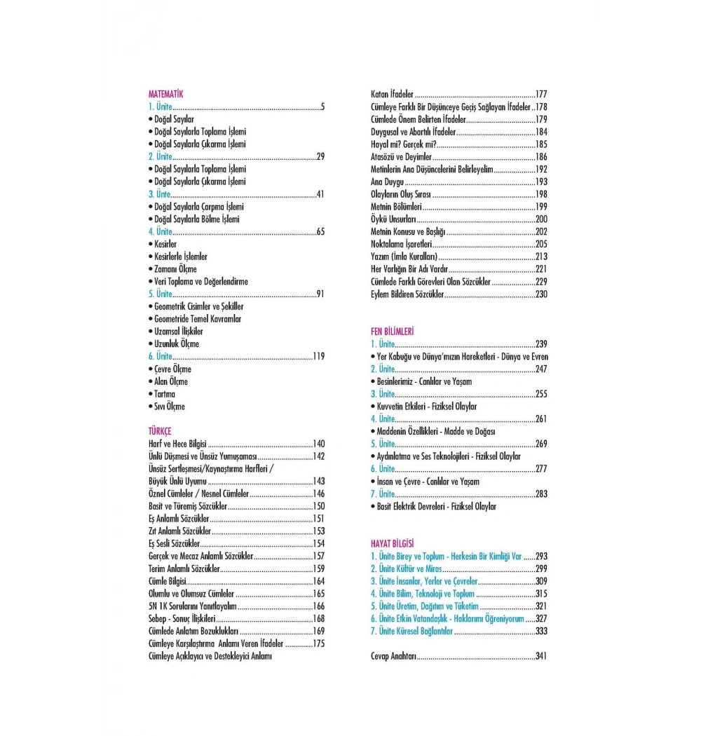 4.Sınıf Gümgüm Tüm Dersler Başarı Defterim  Düşün Çöz Yayınları