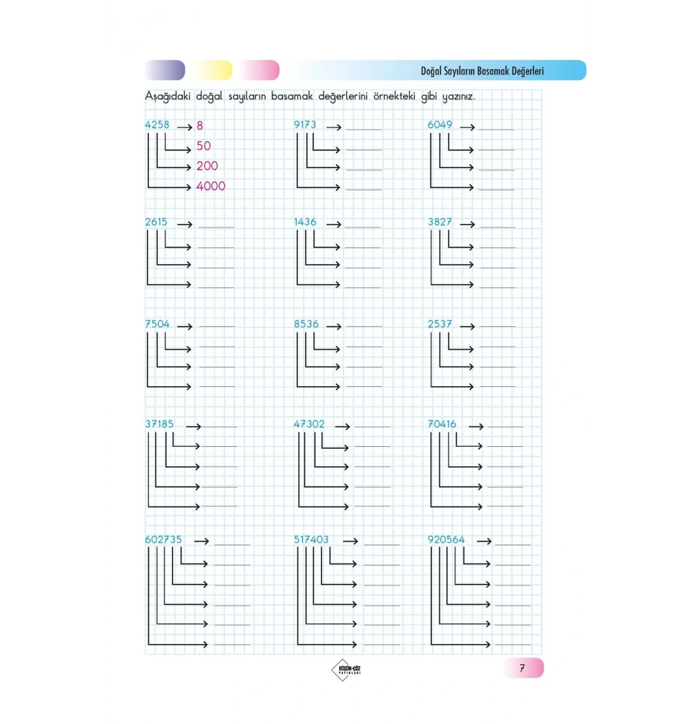 4.Sınıf Gümgüm Tüm Dersler Başarı Defterim  Düşün Çöz Yayınları