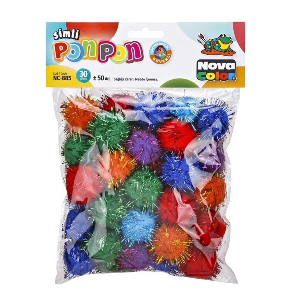 Nova Color Ponpon Simli 30 Mm (50 Li) Nc-885
