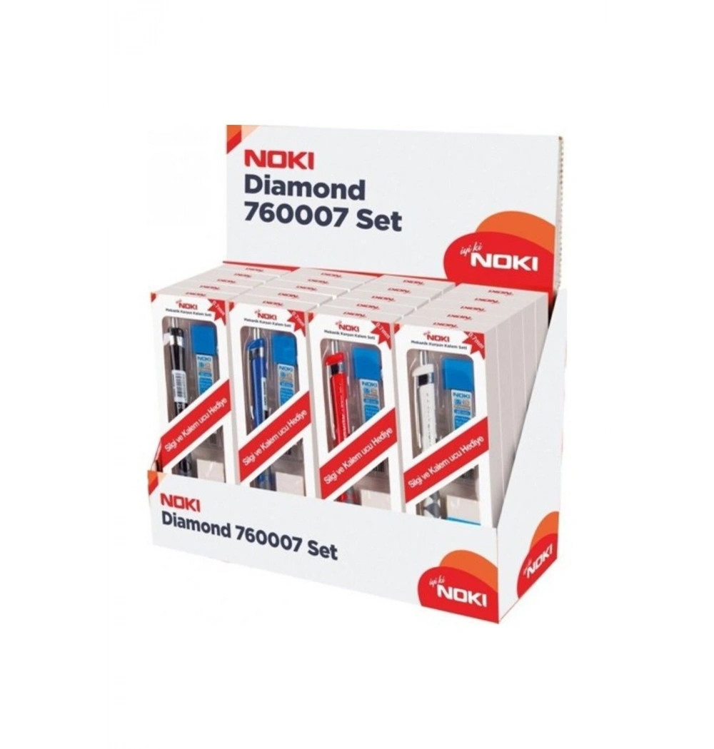 Noki Dıamond Mekanik Versatil Kalem Seti 0,7 Mm Silgi + Uç Kod:760007Set