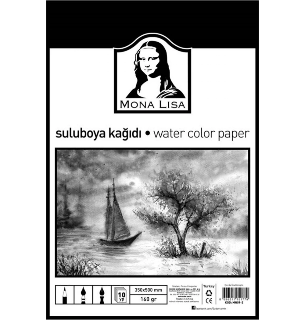 Südor Sulu Boya Kağıdı 35*50 160 Gr 10 Lu Mn09-2