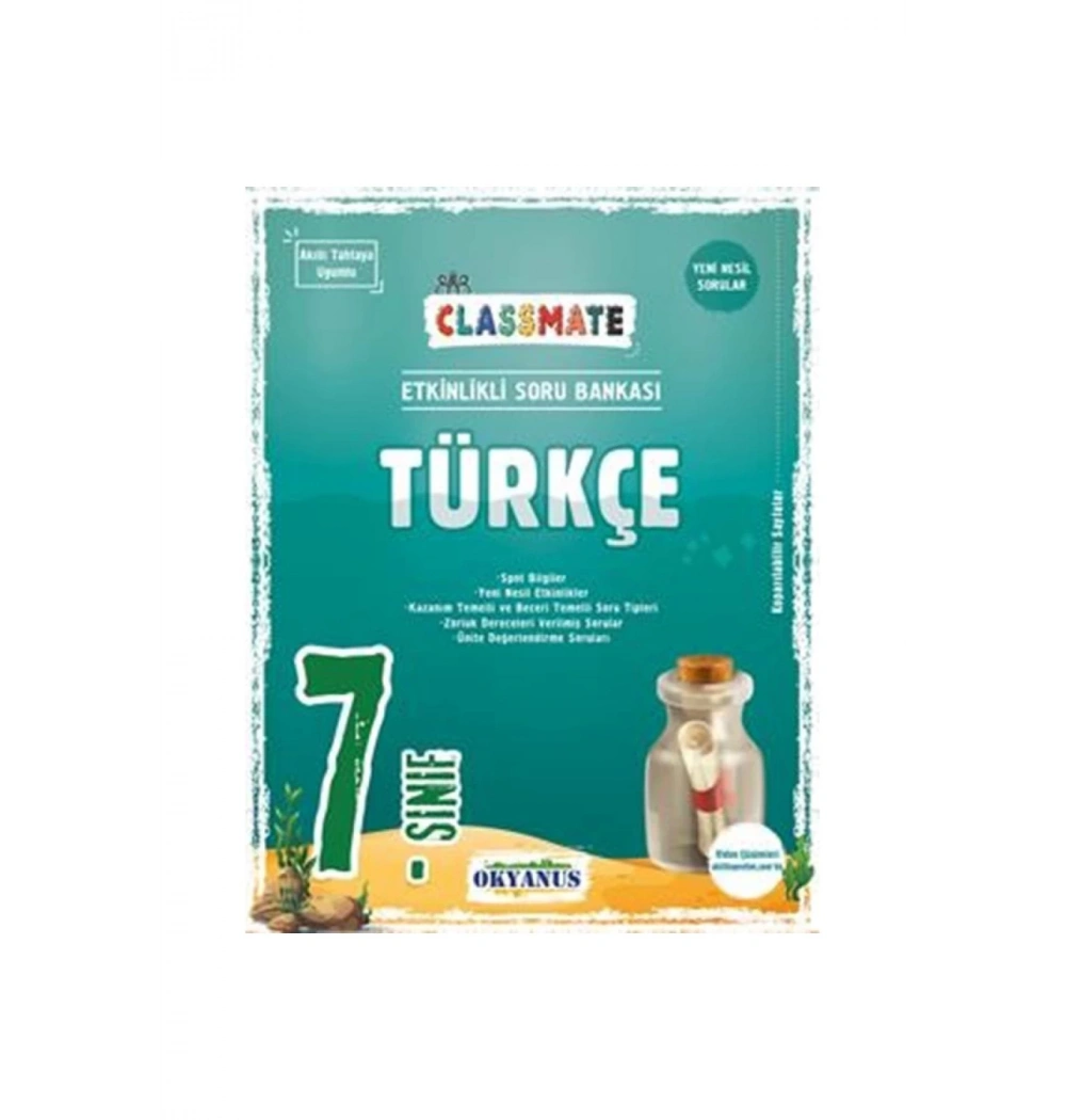 Okyanus 7.Sınıf Türkçe Classmate Soru Bankası
