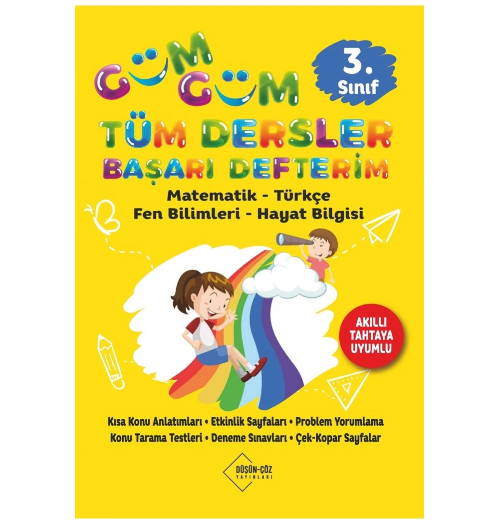 3.Sınıf Gümgüm Tüm Dersler Başarı Defterim  Düşün Çöz Yayınları