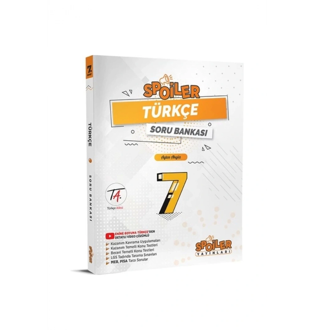 Spoiler 7.Sınıf Türkçe Soru Bankası  Ayten Akyüz