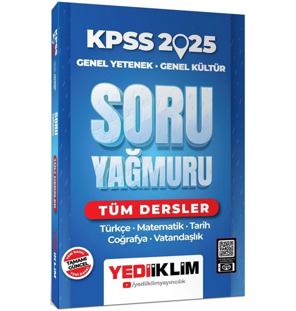 Kpss 2025 Gy Gk Tüm Dersler Soru Yağmuru  Yediiklim