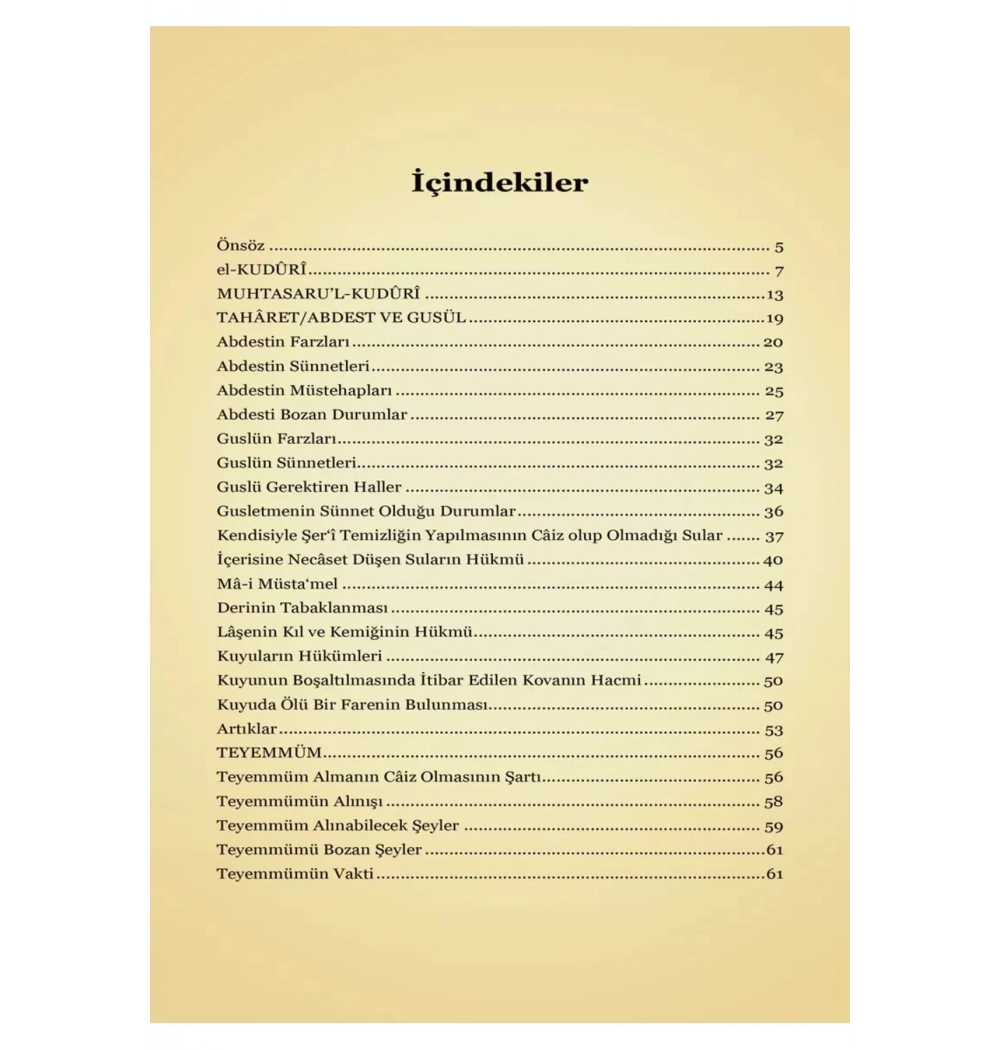 Kuduri Tercümesi 3 Cilt Geniş İzahlı Kelime Manalı  İsmailağa
